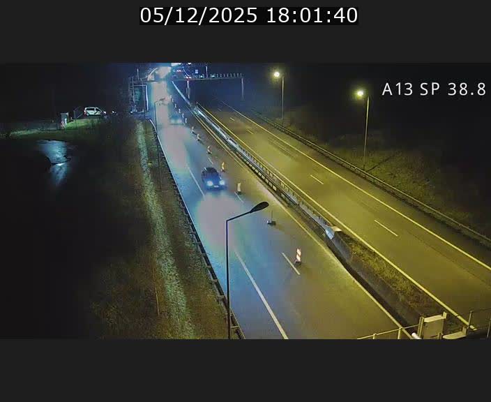 <h2>Webcam autoroute A13 à l'entrée ouest du tunnel Markusbierg à Schengen. Vue orientée vers le tunnel et l'Allemagne</h2>