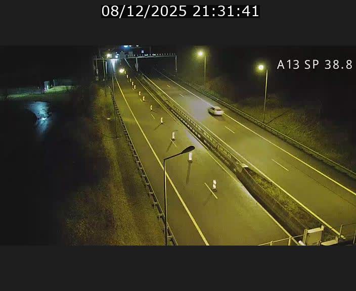 <h2>Webcam autoroute A13 à l'entrée ouest du tunnel Markusbierg à Schengen. Vue orientée vers le tunnel et l'Allemagne</h2>