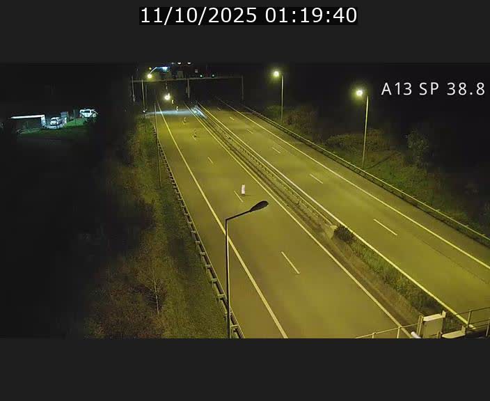 <h2>Webcam autoroute A13 à l'entrée ouest du tunnel Markusbierg à Schengen. Vue orientée vers le tunnel et l'Allemagne</h2>