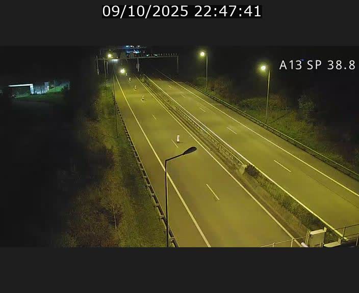 <h2>Webcam autoroute A13 à l'entrée ouest du tunnel Markusbierg à Schengen. Vue orientée vers le tunnel et l'Allemagne</h2>