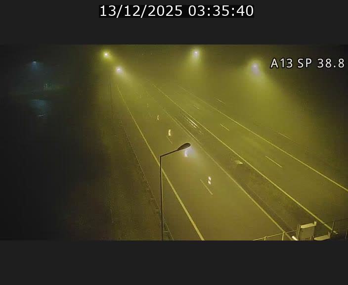 <h2>Webcam autoroute A13 à l'entrée ouest du tunnel Markusbierg à Schengen. Vue orientée vers le tunnel et l'Allemagne</h2>