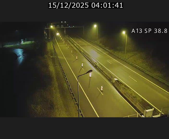 <h2>Webcam autoroute A13 à l'entrée ouest du tunnel Markusbierg à Schengen. Vue orientée vers le tunnel et l'Allemagne</h2>