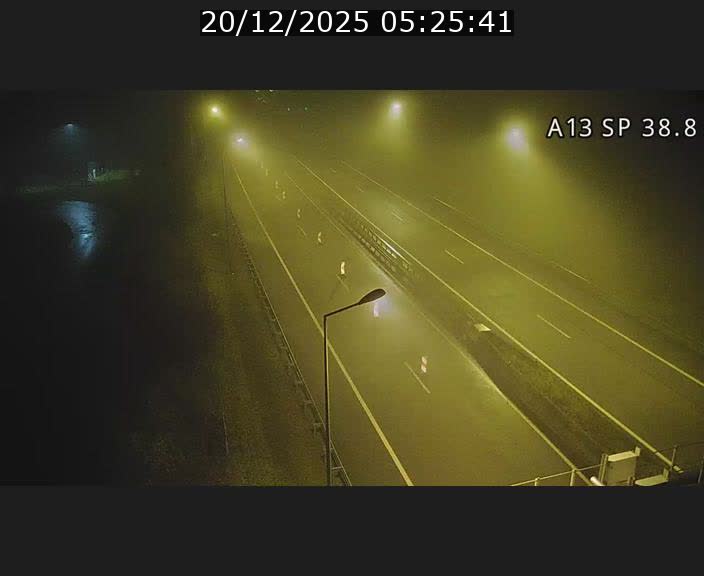 <h2>Webcam autoroute A13 à l'entrée ouest du tunnel Markusbierg à Schengen. Vue orientée vers le tunnel et l'Allemagne</h2>