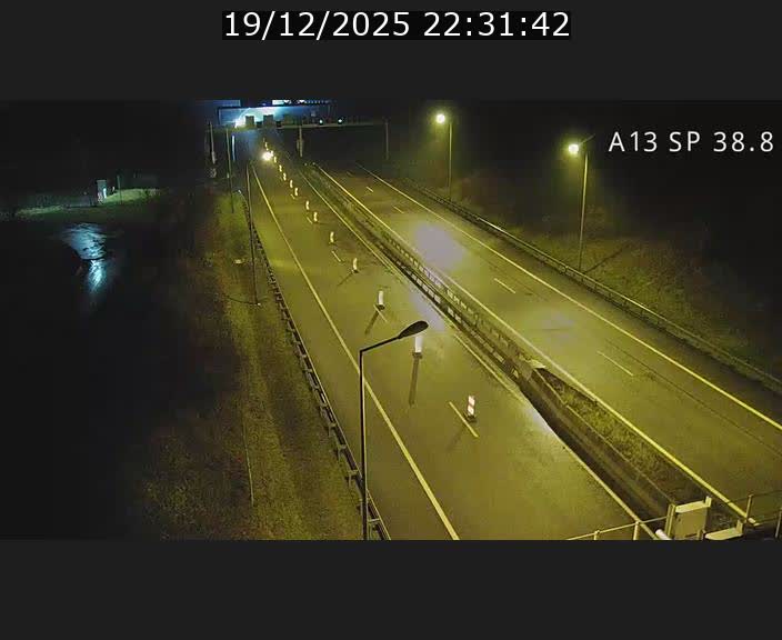 <h2>Webcam autoroute A13 à l'entrée ouest du tunnel Markusbierg à Schengen. Vue orientée vers le tunnel et l'Allemagne</h2>