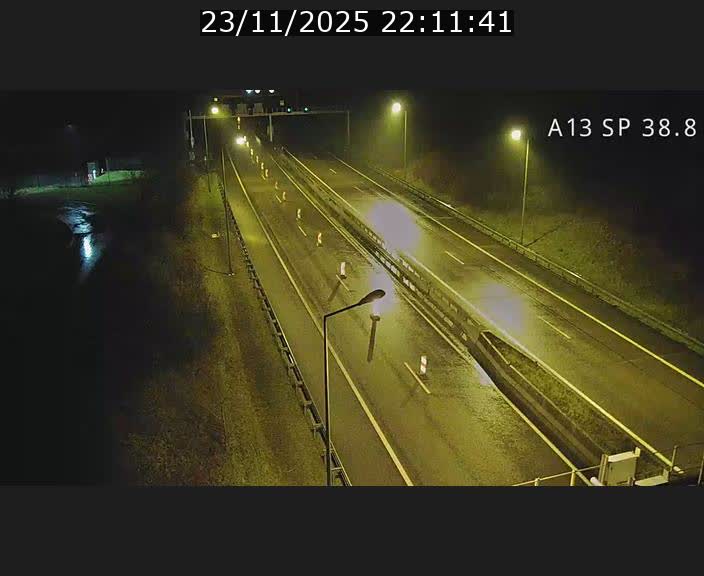 <h2>Webcam autoroute A13 à l'entrée ouest du tunnel Markusbierg à Schengen. Vue orientée vers le tunnel et l'Allemagne</h2>