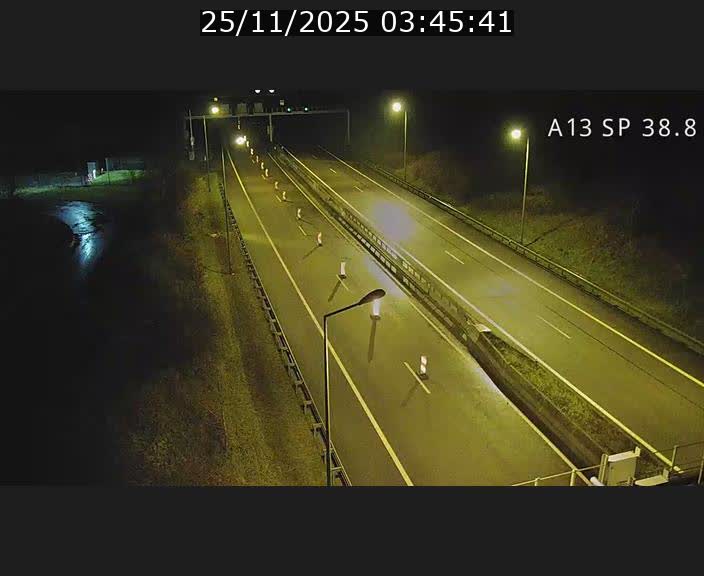 <h2>Webcam autoroute A13 à l'entrée ouest du tunnel Markusbierg à Schengen. Vue orientée vers le tunnel et l'Allemagne</h2>