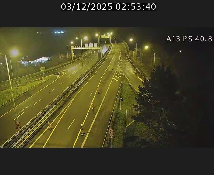 <h2>Webcam autoroute A13 à la sortie est du tunnel Markusbierg à Schengen. Vue sur le pont de la Moselle, vers l'Allemagne</h2>