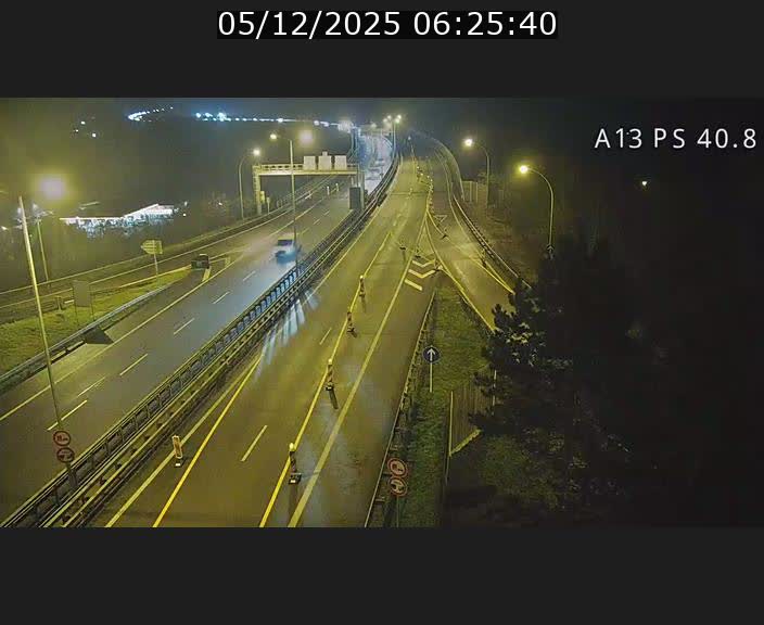 <h2>Webcam autoroute A13 à la sortie est du tunnel Markusbierg à Schengen. Vue sur le pont de la Moselle, vers l'Allemagne</h2>