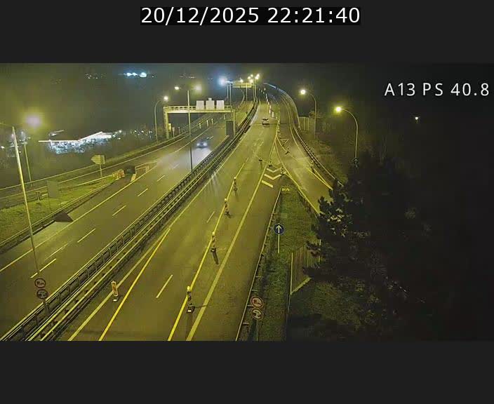 <h2>Webcam autoroute A13 à la sortie est du tunnel Markusbierg à Schengen. Vue sur le pont de la Moselle, vers l'Allemagne</h2>