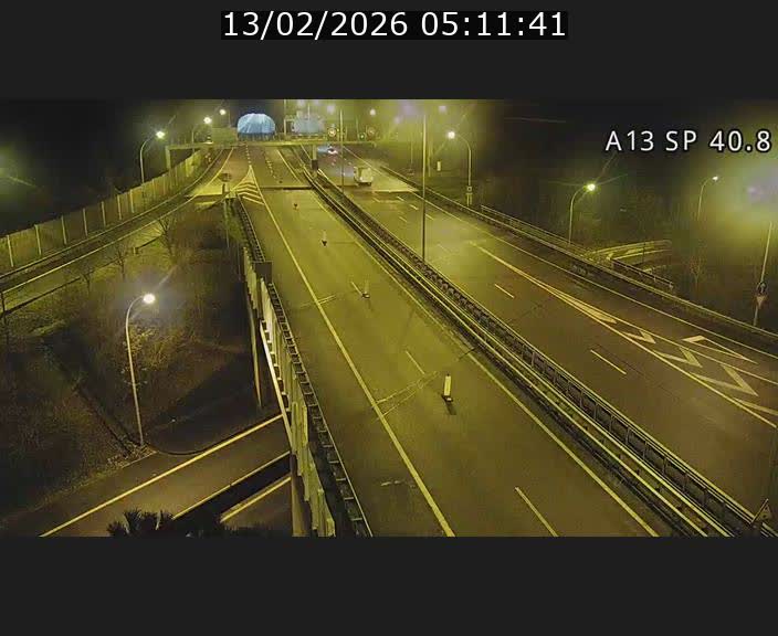 <h2>Webcam avec vue sur l'entrée côté allemand du tunnel Markusbierg à Schengen. Vue orientée vers le tunnel et Bettembourg</h2>
