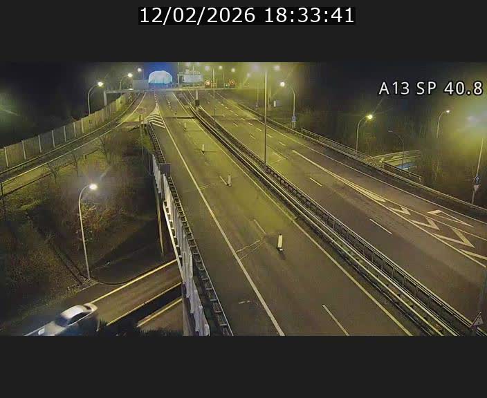 <h2>Webcam avec vue sur l'entrée côté allemand du tunnel Markusbierg à Schengen. Vue orientée vers le tunnel et Bettembourg</h2>