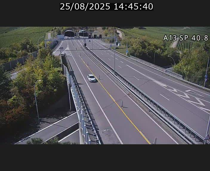 <h2>Webcam avec vue sur l'entrée côté allemand du tunnel Markusbierg à Schengen. Vue orientée vers le tunnel et Bettembourg</h2>