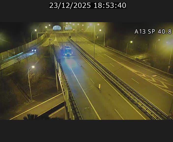 <h2>Webcam avec vue sur l'entrée côté allemand du tunnel Markusbierg à Schengen. Vue orientée vers le tunnel et Bettembourg</h2>