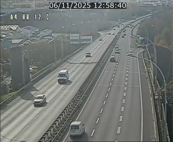 Traffic live webcam Luxembourg Jonction Foetz - A4 - BK 12.0 - direction Esch sur Alzette