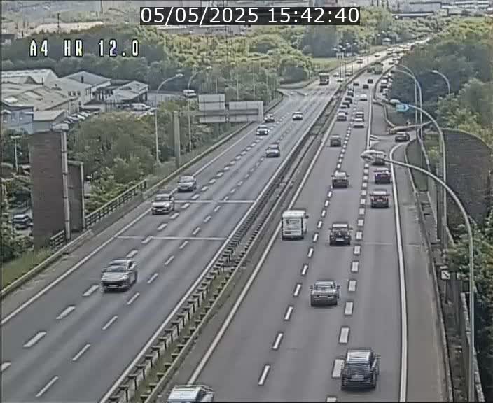 Traffic live webcam Luxembourg Jonction Foetz - A4 - BK 12.0 - direction Esch sur Alzette