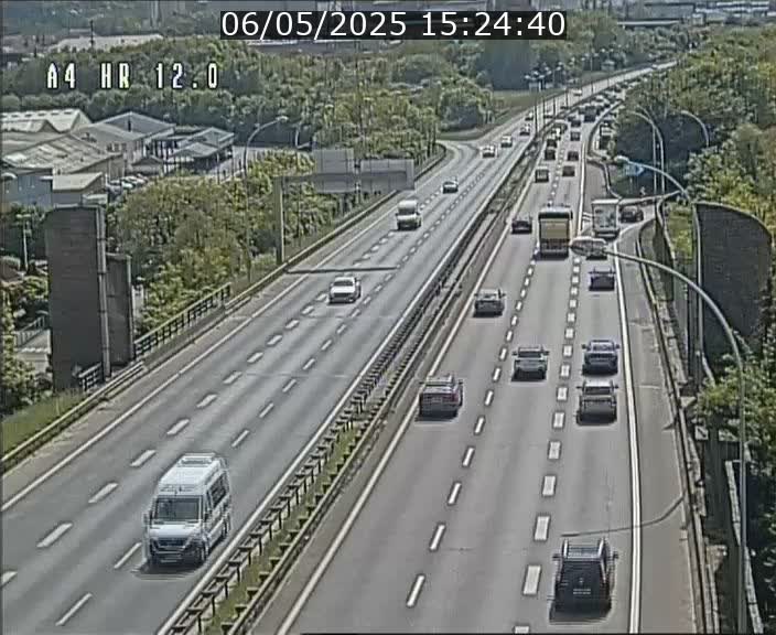Traffic live webcam Luxembourg Jonction Foetz - A4 - BK 12.0 - direction Esch sur Alzette