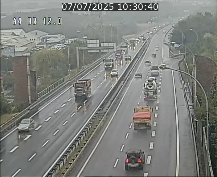 Traffic live webcam Luxembourg Jonction Foetz - A4 - BK 12.0 - direction Esch sur Alzette