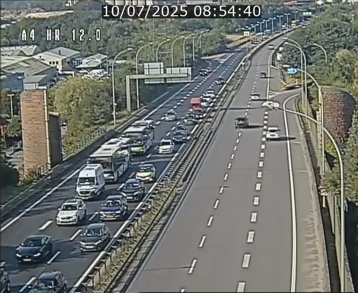 Traffic live webcam Luxembourg Jonction Foetz - A4 - BK 12.0 - direction Esch sur Alzette