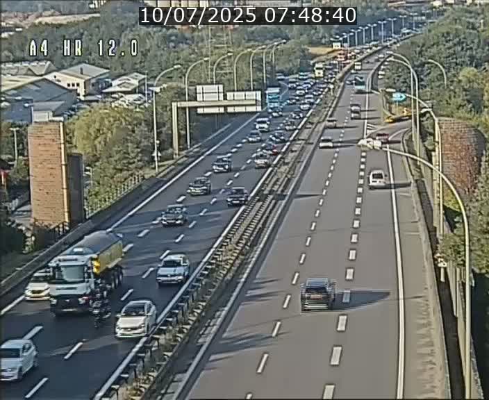 Traffic live webcam Luxembourg Jonction Foetz - A4 - BK 12.0 - direction Esch sur Alzette
