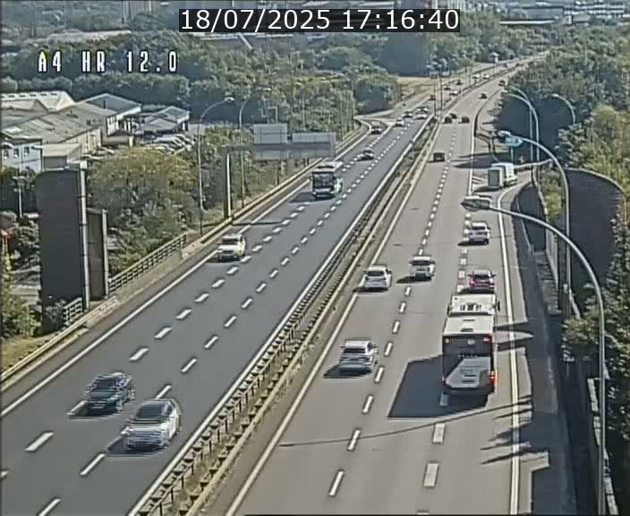 Traffic live webcam Luxembourg Jonction Foetz - A4 - BK 12.0 - direction Esch sur Alzette
