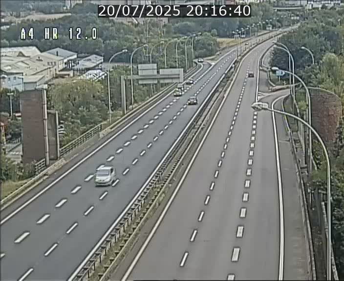 Traffic live webcam Luxembourg Jonction Foetz - A4 - BK 12.0 - direction Esch sur Alzette
