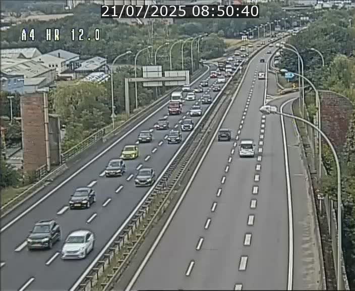 Traffic live webcam Luxembourg Jonction Foetz - A4 - BK 12.0 - direction Esch sur Alzette