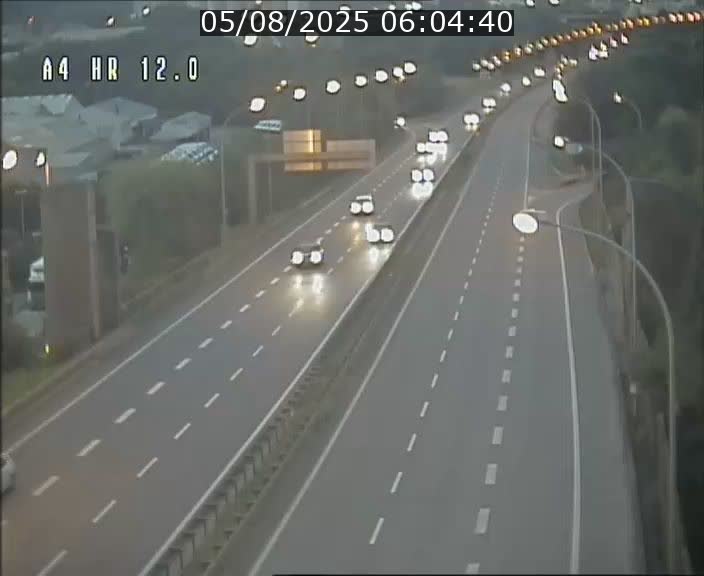 Traffic live webcam Luxembourg Jonction Foetz - A4 - BK 12.0 - direction Esch sur Alzette