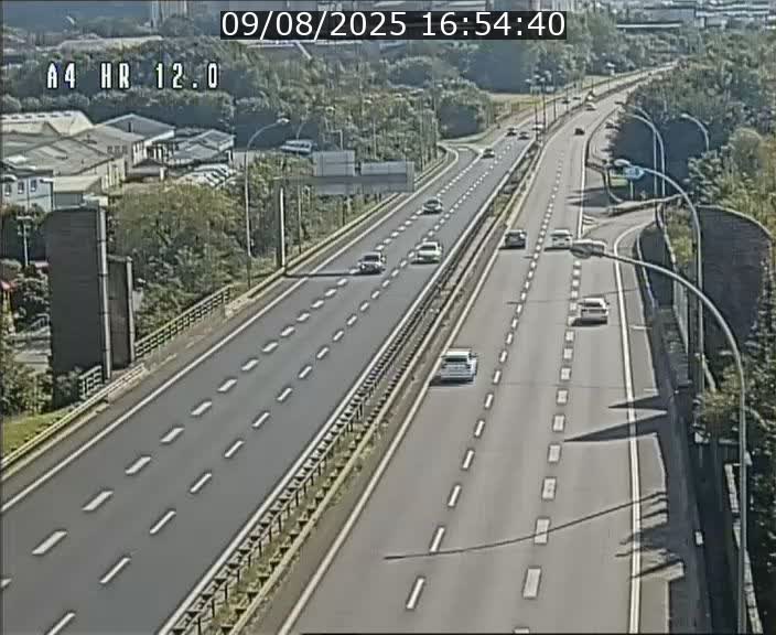 Traffic live webcam Luxembourg Jonction Foetz - A4 - BK 12.0 - direction Esch sur Alzette