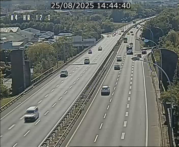 Traffic live webcam Luxembourg Jonction Foetz - A4 - BK 12.0 - direction Esch sur Alzette