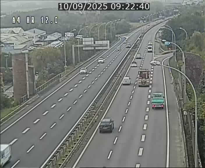 Traffic live webcam Luxembourg Jonction Foetz - A4 - BK 12.0 - direction Esch sur Alzette
