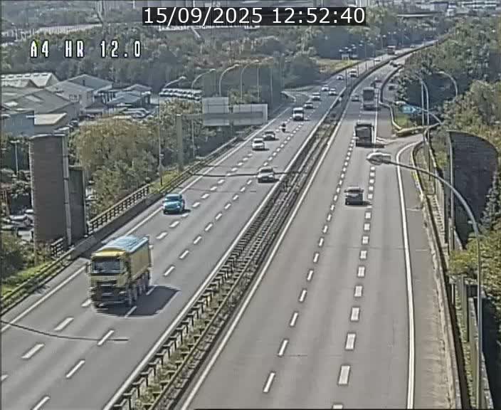 Traffic live webcam Luxembourg Jonction Foetz - A4 - BK 12.0 - direction Esch sur Alzette