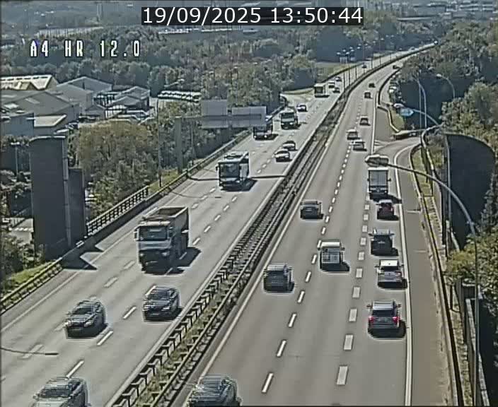 Traffic live webcam Luxembourg Jonction Foetz - A4 - BK 12.0 - direction Esch sur Alzette