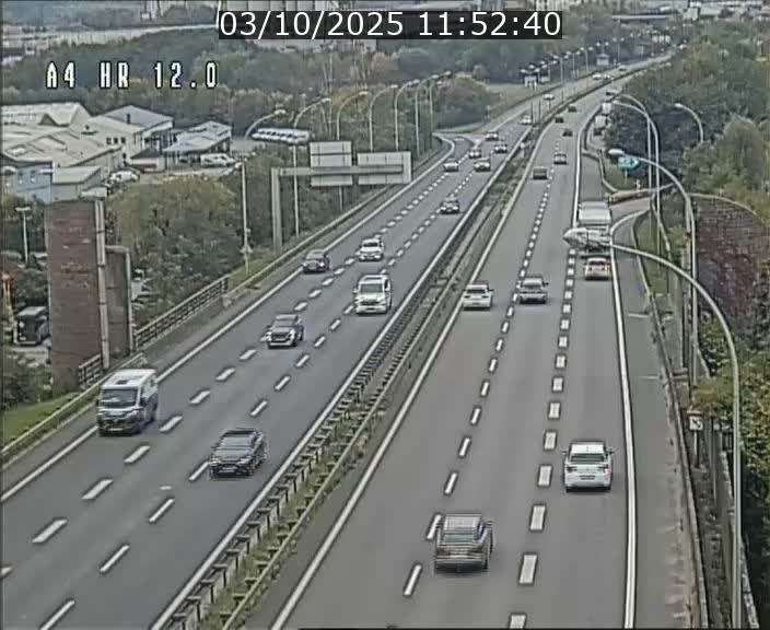 Traffic live webcam Luxembourg Jonction Foetz - A4 - BK 12.0 - direction Esch sur Alzette