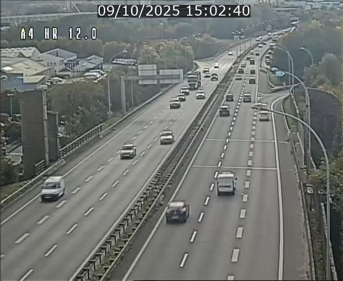 Traffic live webcam Luxembourg Jonction Foetz - A4 - BK 12.0 - direction Esch sur Alzette