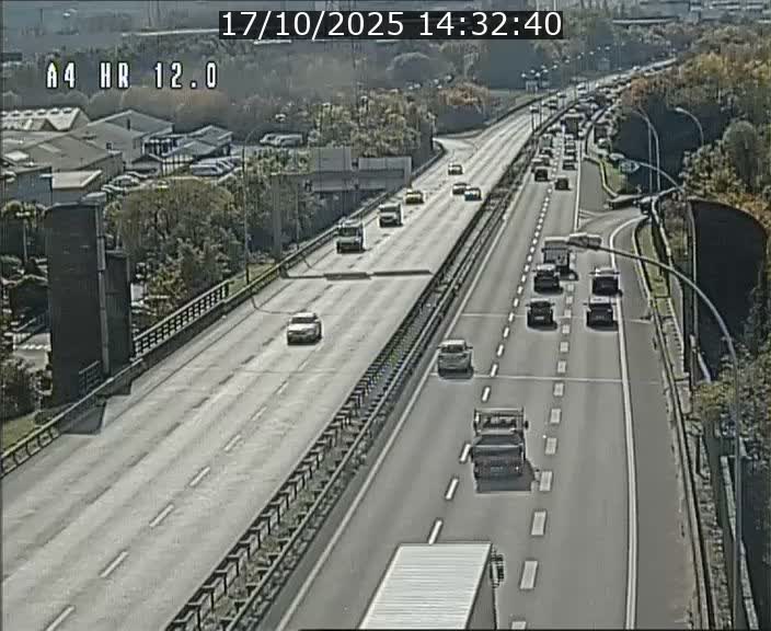 Traffic live webcam Luxembourg Jonction Foetz - A4 - BK 12.0 - direction Esch sur Alzette