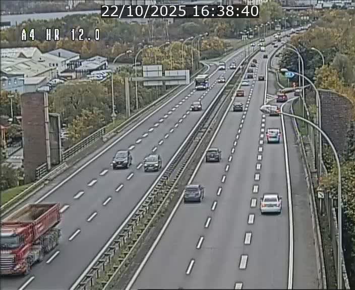 Traffic live webcam Luxembourg Jonction Foetz - A4 - BK 12.0 - direction Esch sur Alzette