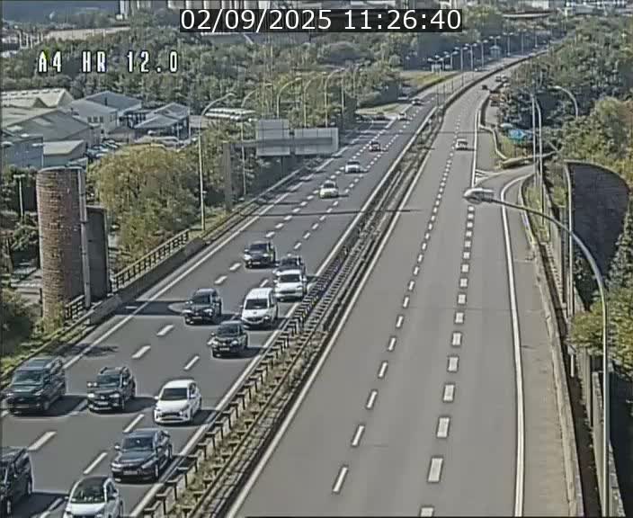 <h2>Traffic live webcam Luxembourg Jonction Foetz - A4 - BK 12.0 - direction Esch sur Alzette</h2>