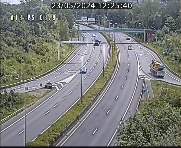 Traffic live webcam Luxembourg Differdange - A13 direction Esch-sur-Alzette - BK 3.9