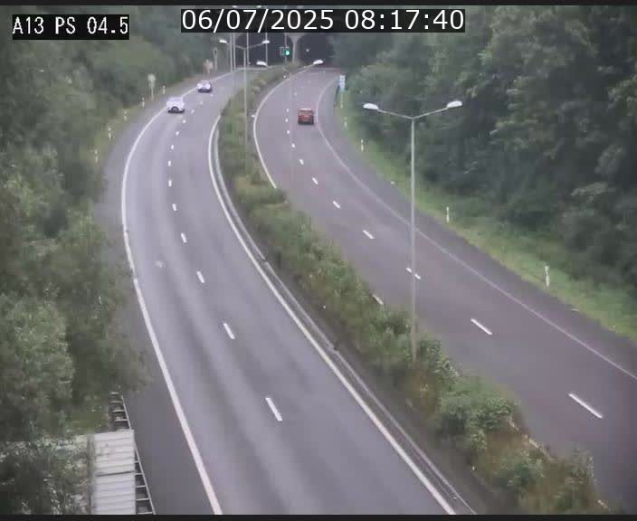 Traffic live webcam Luxembourg Differdange - A13 direction Esch-sur-Alzette - BK 4.5