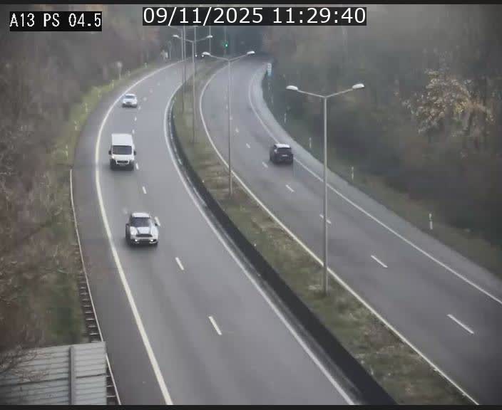 Traffic live webcam Luxembourg Differdange - A13 direction Esch-sur-Alzette - BK 4.5
