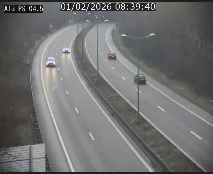 Traffic live webcam Luxembourg Differdange - A13 direction Esch-sur-Alzette - BK 4.5