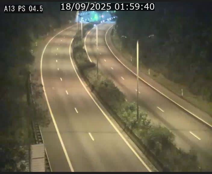 Traffic live webcam Luxembourg Differdange - A13 direction Esch-sur-Alzette - BK 4.5