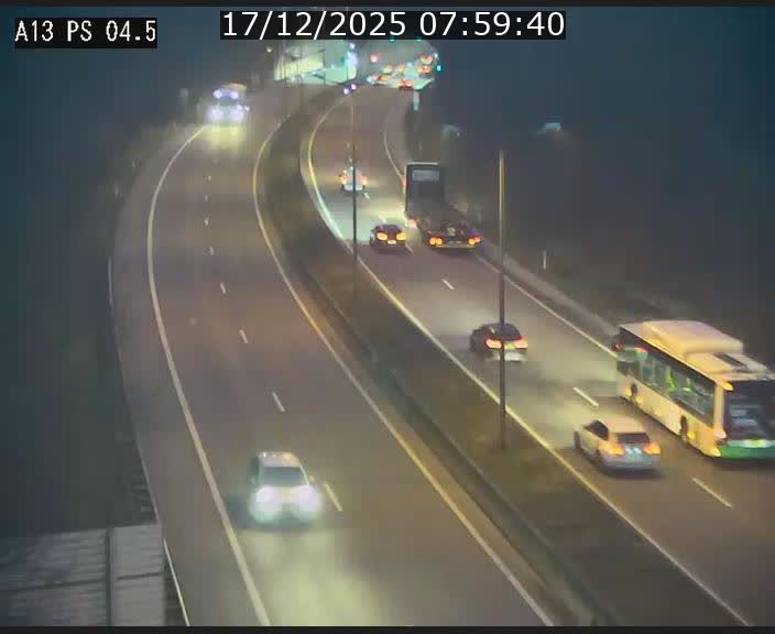 Traffic live webcam Luxembourg Differdange - A13 direction Esch-sur-Alzette - BK 4.5
