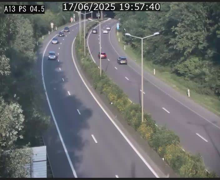 Traffic live webcam Luxembourg Differdange - A13 direction Esch-sur-Alzette - BK 4.5