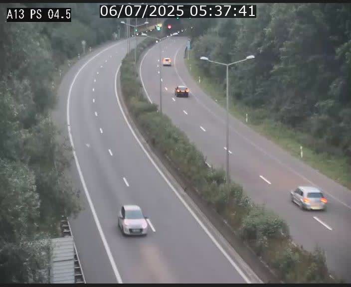 Traffic live webcam Luxembourg Differdange - A13 direction Esch-sur-Alzette - BK 4.5