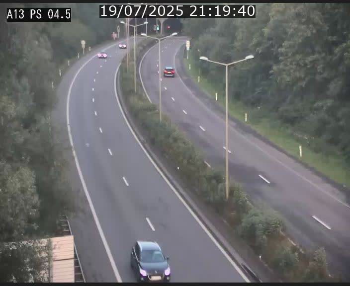 Traffic live webcam Luxembourg Differdange - A13 direction Esch-sur-Alzette - BK 4.5