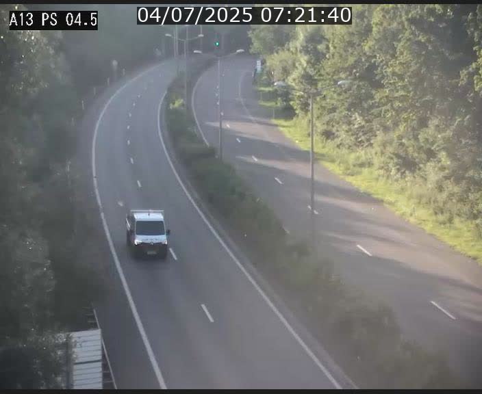 Traffic live webcam Luxembourg Differdange - A13 direction Esch-sur-Alzette - BK 4.5