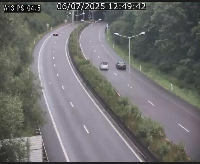 Traffic live webcam Luxembourg Differdange - A13 direction Esch-sur-Alzette - BK 4.5