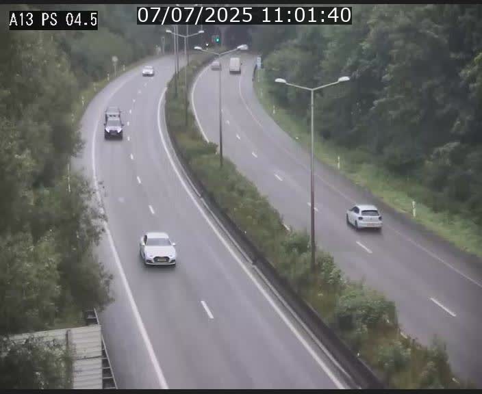 Traffic live webcam Luxembourg Differdange - A13 direction Esch-sur-Alzette - BK 4.5