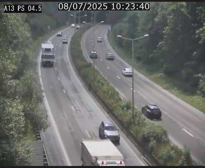 Traffic live webcam Luxembourg Differdange - A13 direction Esch-sur-Alzette - BK 4.5